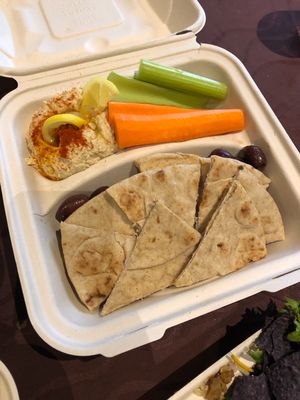 Appetizer hummus at The Wild Cow in Nashville