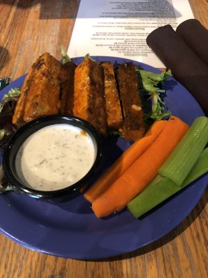 Tempeh wings  at The Wild Cow in Nashville
