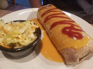 Wet burrito with pineapple slaw at The Wild Cow in Nashville