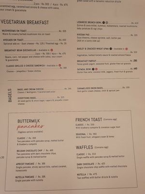 Menu 1 at The Nutcracker in Mumbai