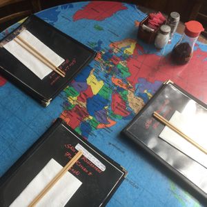 Decor at Shin-La Restaurant & Sushi Bar in Brattleboro