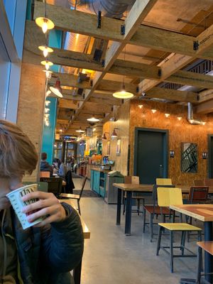 Back seating at Colectivo Coffee  - Monroe St. in Madison