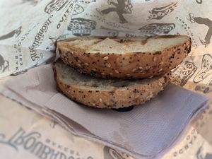 Everything bagel!! at Colectivo Coffee  - Monroe St. in Madison