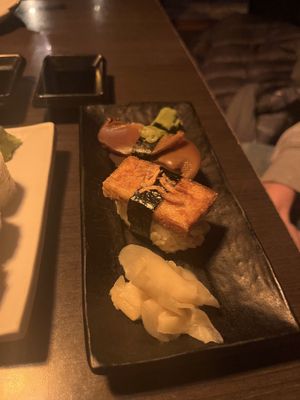 Vegan nigiri   at Yamagoya Sushi in Fernie