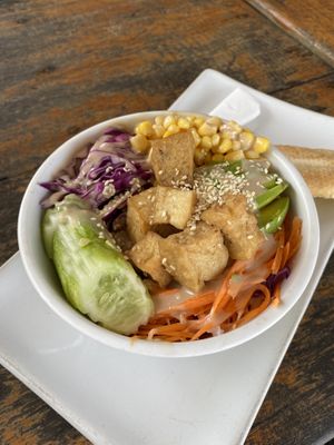 Buddha bowl  at The Big Easy in Koh Rong