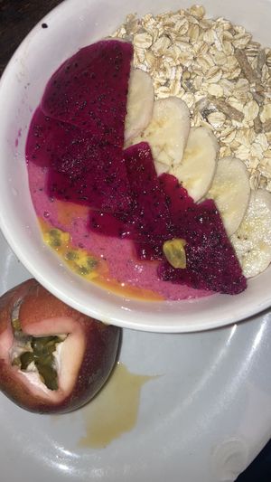 Beautiful smoothie bowl with passion fruit!   at The Big Easy in Koh Rong