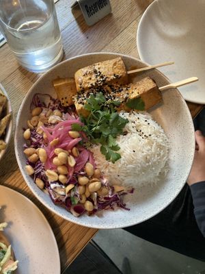 Satay tofu  at Flavour Bastards in Copenhagen