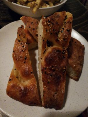 Flatbread at Flavour Bastards in Copenhagen