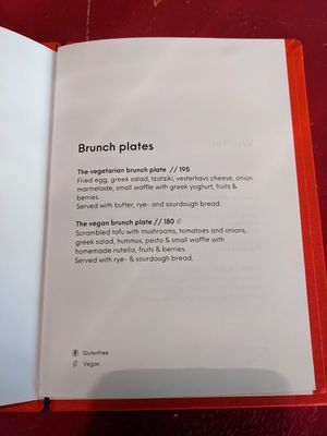 First page of menu at Flavour Bastards in Copenhagen