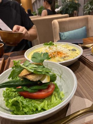 The best deep fried mushroom at Sakti Elixir at Fivelements Habitat in Hong Kong Island