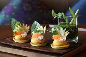 Chickpea Cassava Pancakes at Sakti Elixir at Fivelements Habitat in Hong Kong Island