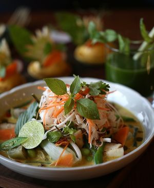 Curry Laksa at Sakti Elixir at Fivelements Habitat in Hong Kong Island