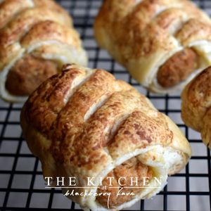 Vegan Sage and Apple Sausage rolls  at The Kitchen at Blackberry Farm in Glastonbury