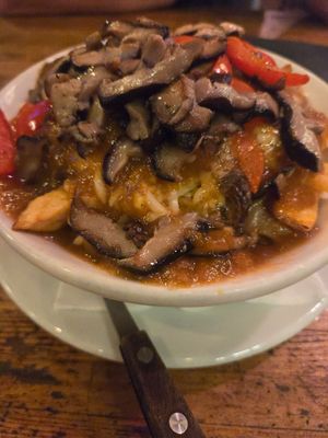 Vegan Shitake Poutine at The Moose in Paris