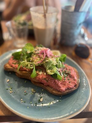 Vegan « focaccia"  at Bonobo in Montpellier