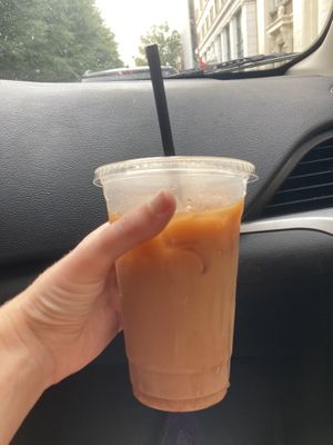 Pumpkin spice cold brew at Sleepyhead Coffee in Chattanooga