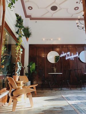 Seating area  at Sleepyhead Coffee in Chattanooga