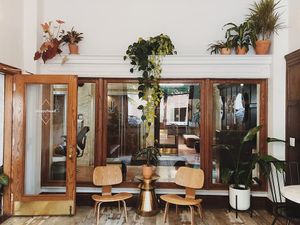 Seating area  at Sleepyhead Coffee in Chattanooga