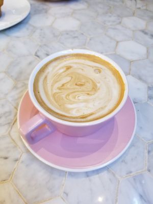 Hazelnut latte at Sleepyhead Coffee in Chattanooga