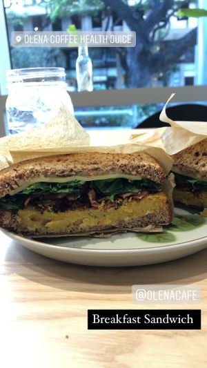 Breakfast Sandwich. So good!!! at Olena Cafe in Honolulu