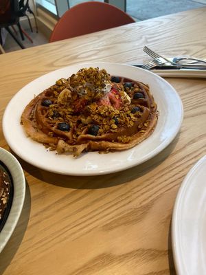 Waffle at Olena Cafe in Honolulu