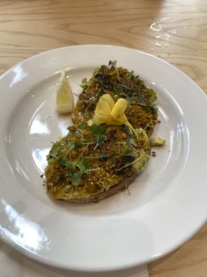 Avo toast at Olena Cafe in Honolulu