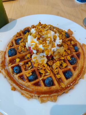Still the best waffle lol at Olena Cafe in Honolulu