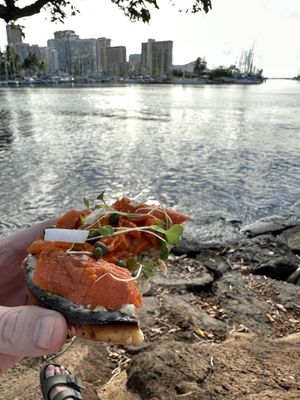   at Olena Cafe in Honolulu