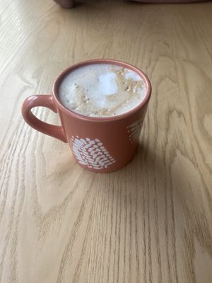 Soy latte with Mac nut milk  at Olena Cafe in Honolulu