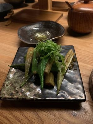 Okra at dipdipdip Tatsu-Ya in Austin