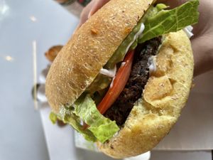 Hamburguesa de soya   at Brote de Primavera in Chillan