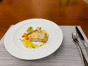 satoimo steak at Ryokan Ayunosato in Hitoyoshi