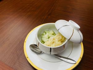 risotto at Ryokan Ayunosato in Hitoyoshi