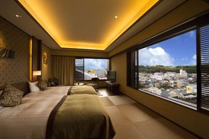 Modern club room at Ryokan Ayunosato in Hitoyoshi