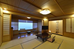 Japanese style room, 10 tatami mats at Ryokan Ayunosato in Hitoyoshi