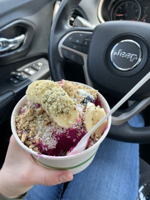 Vegan bowl! (Without honey or bee pollen) at The Lights in Charlotte