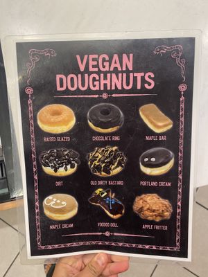 Vegan doughnut options  at Voodoo Doughnut - Washington Ave in Houston
