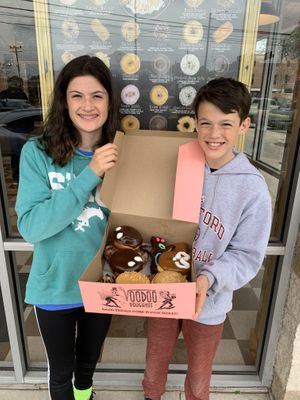 Happy Vegans  at Voodoo Doughnut - Washington Ave in Houston
