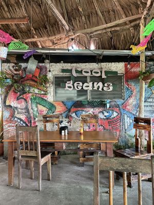 Terrace down the back by the lake  at Cool Beans in Flores