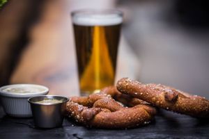 Pretzels = Vegan at The Crafty Irishman in Dallas