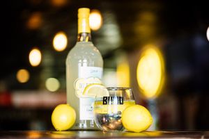 Deep Eddy Blind Lemon Smash up at Warpath Pizza at Warpath in Round Rock