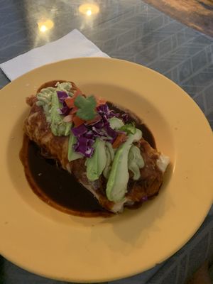 amazing flavorful bfast burrito, really filling at Morning Glory Cafe in Flagstaff