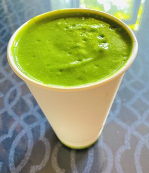 Fruit and avocado smoothie. Delicious   at Morning Glory Cafe in Flagstaff