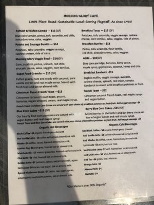   at Morning Glory Cafe in Flagstaff