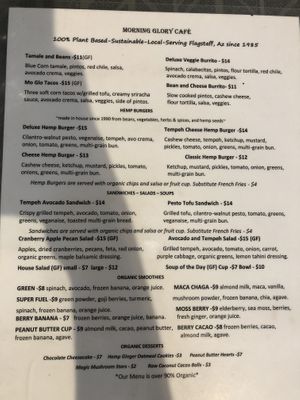   at Morning Glory Cafe in Flagstaff