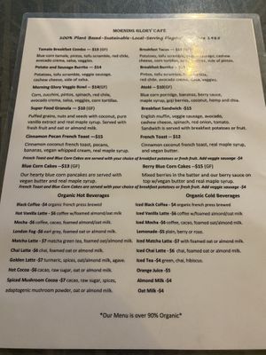   at Morning Glory Cafe in Flagstaff