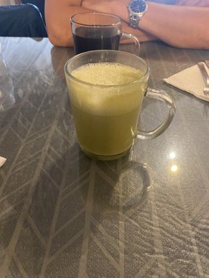 Matcha latte   at Morning Glory Cafe in Flagstaff