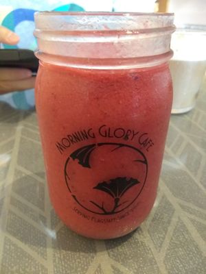 Yummy smoothie!  at Morning Glory Cafe in Flagstaff