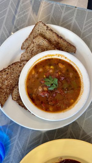 Soup of the day- Chili  at Morning Glory Cafe in Flagstaff