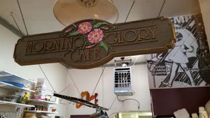 The Sign above where you order at Morning Glory Cafe at Morning Glory Cafe in Flagstaff
